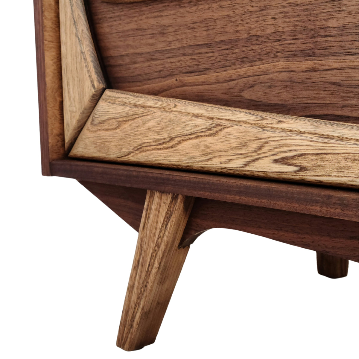 Walnut and Ash Nine Drawer Dresser