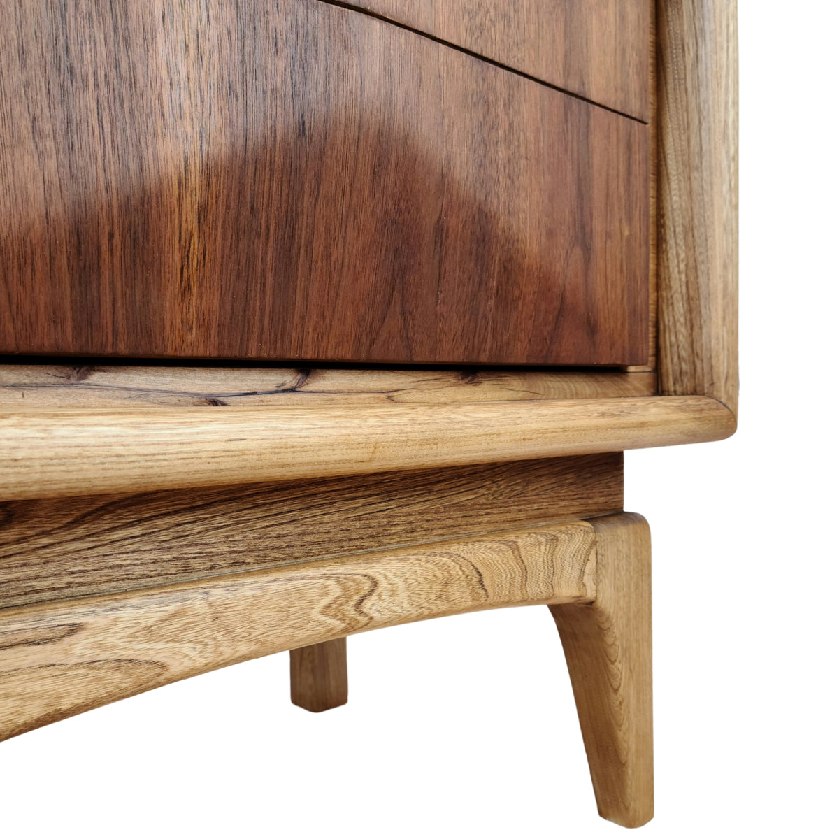 Walnut Diamond Nightstands by United Furniture