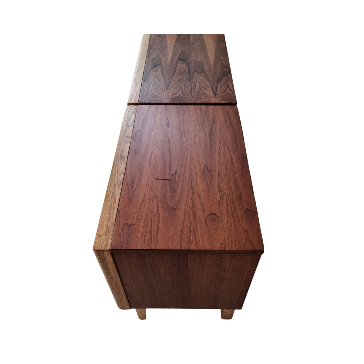 Walnut Diamond Nightstands by United Furniture