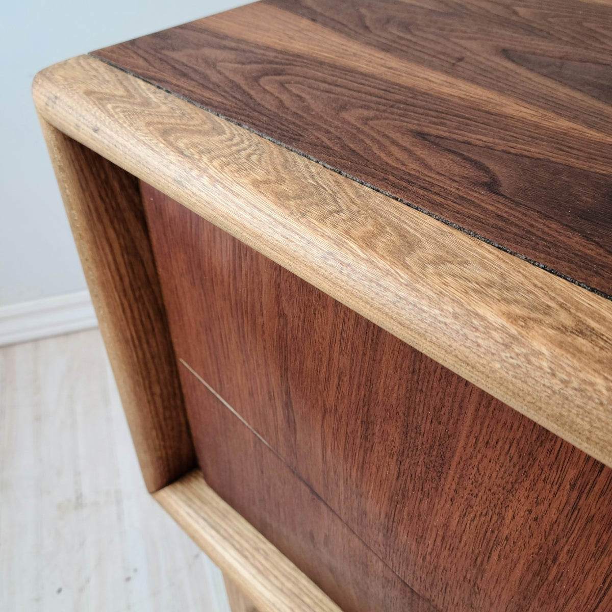 Walnut Diamond Nightstands by United Furniture