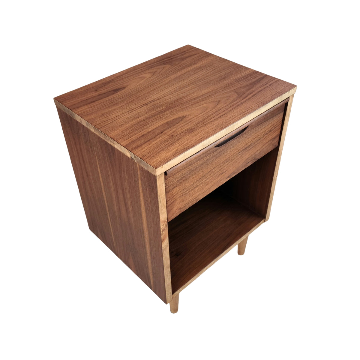 Walnut Nightstand by Krug