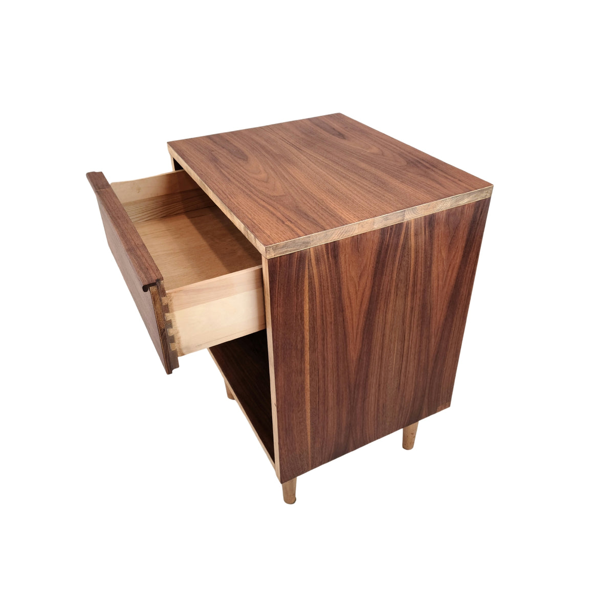 Walnut Nightstand by Krug