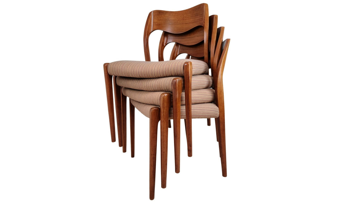 Moller Model 71 Teak Dining Chairs