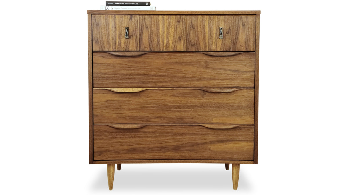 Vintage walnut highboy