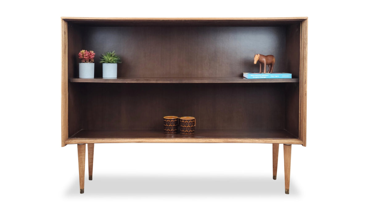 walnut and ash bookcase by krug