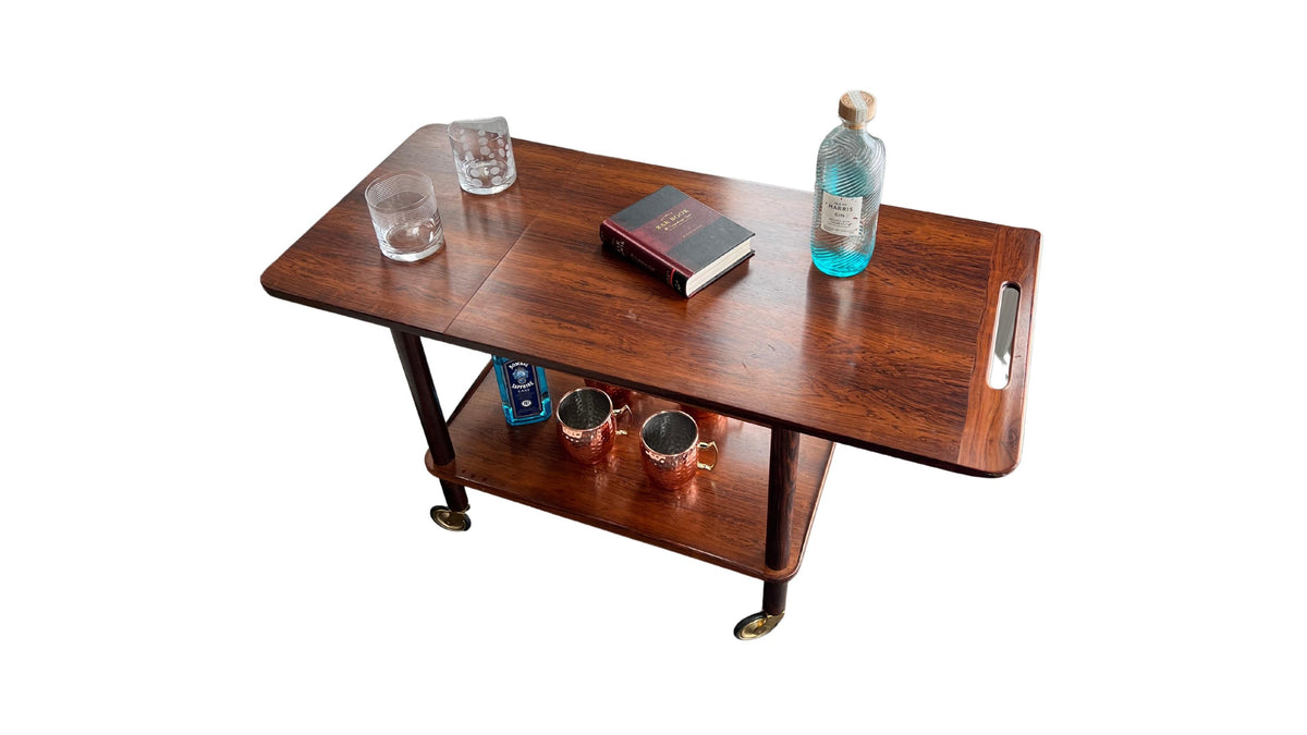 Rosewood Bar Cart/Serving Trolly by CFC Silkeborg