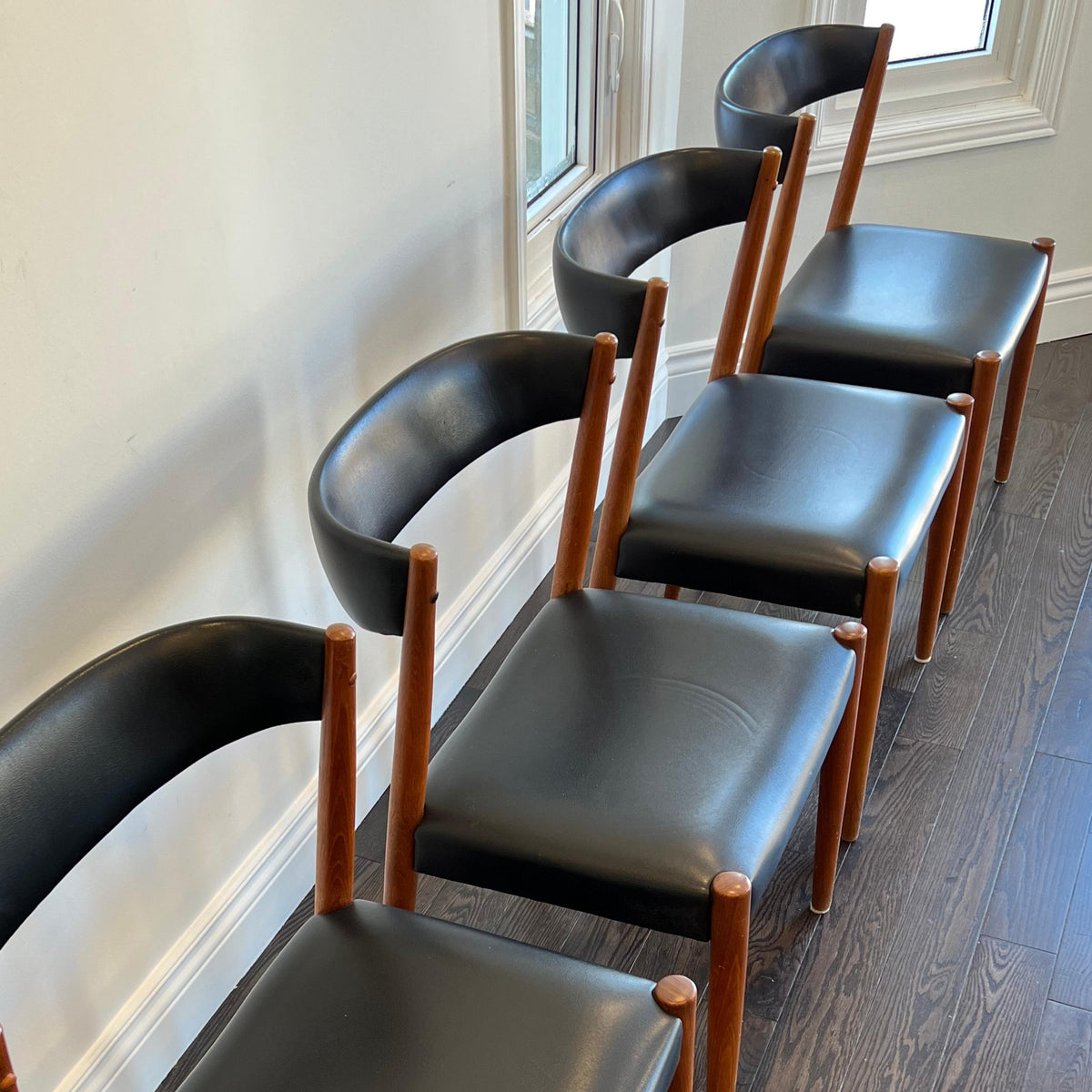 Danish teak dining chairs discount