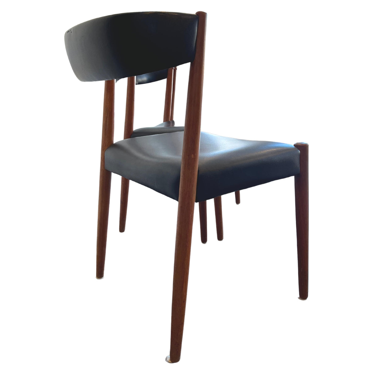 Danish Teak and Leather Dining Chairs