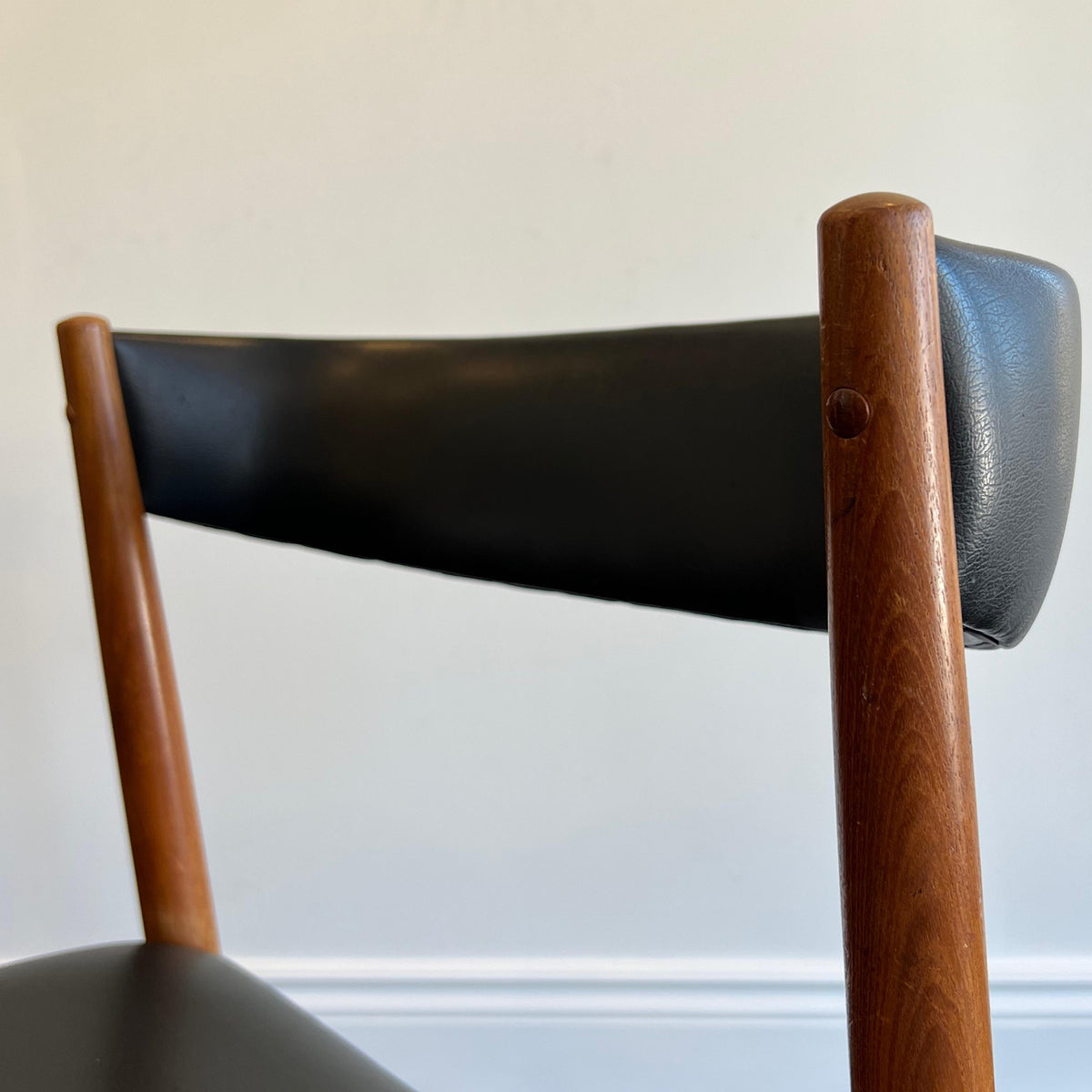 Danish Teak and Leather Dining Chairs