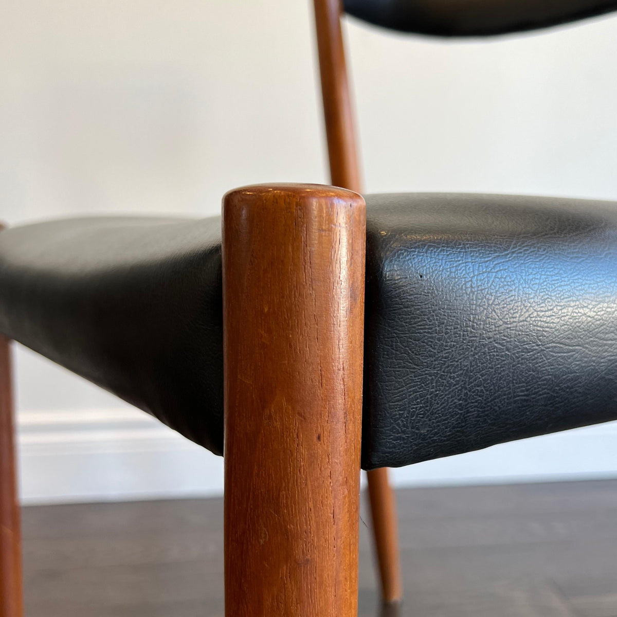Danish Teak and Leather Dining Chairs