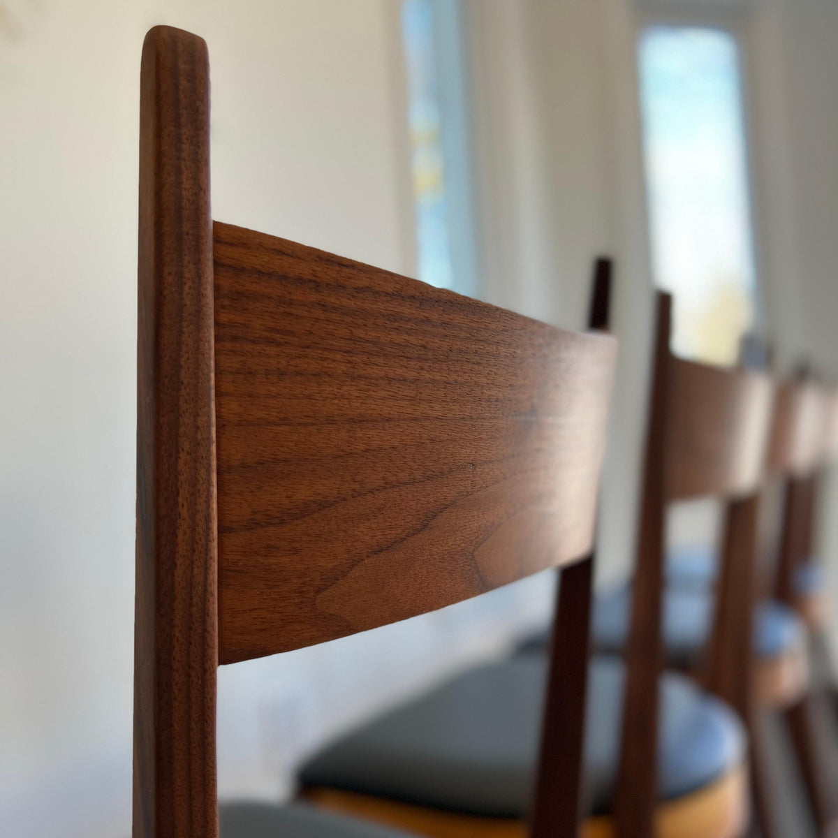 Walnut Dining Chairs by Kaufman