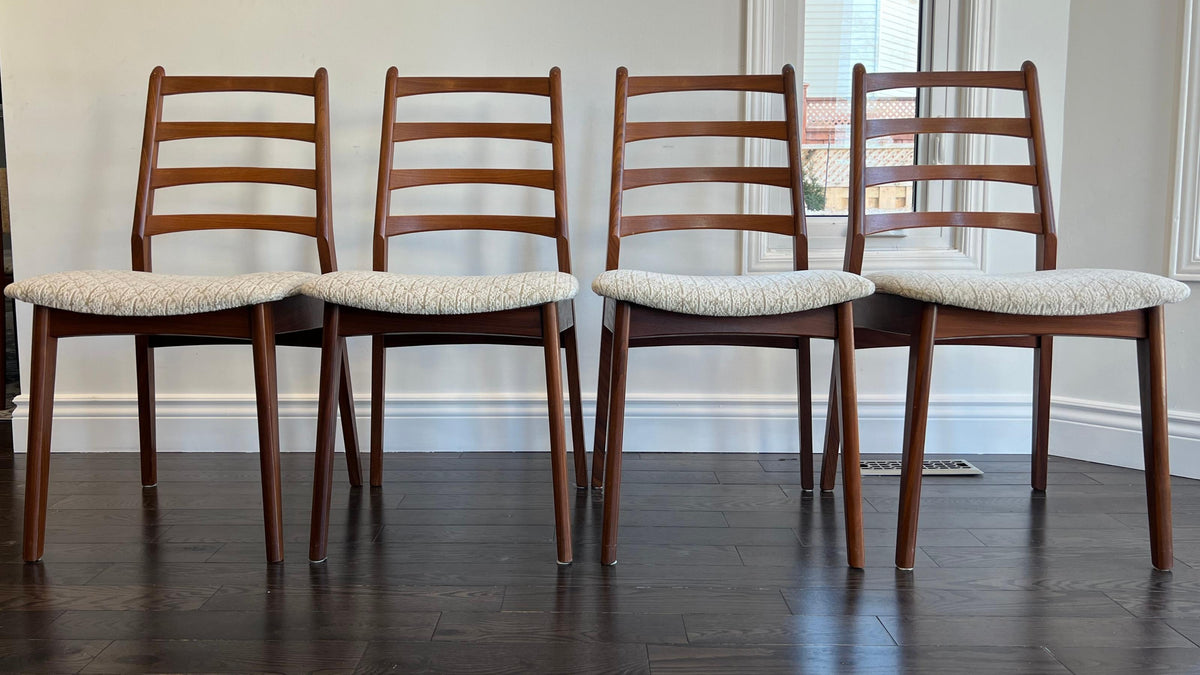 Teak Ladderback Dining Chairs