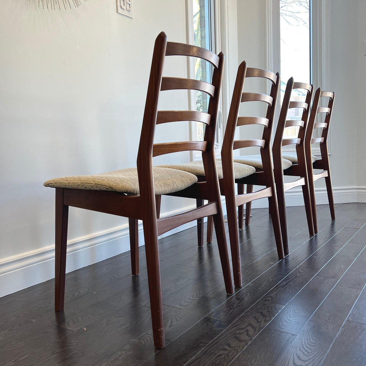 Teak Ladderback Dining Chairs