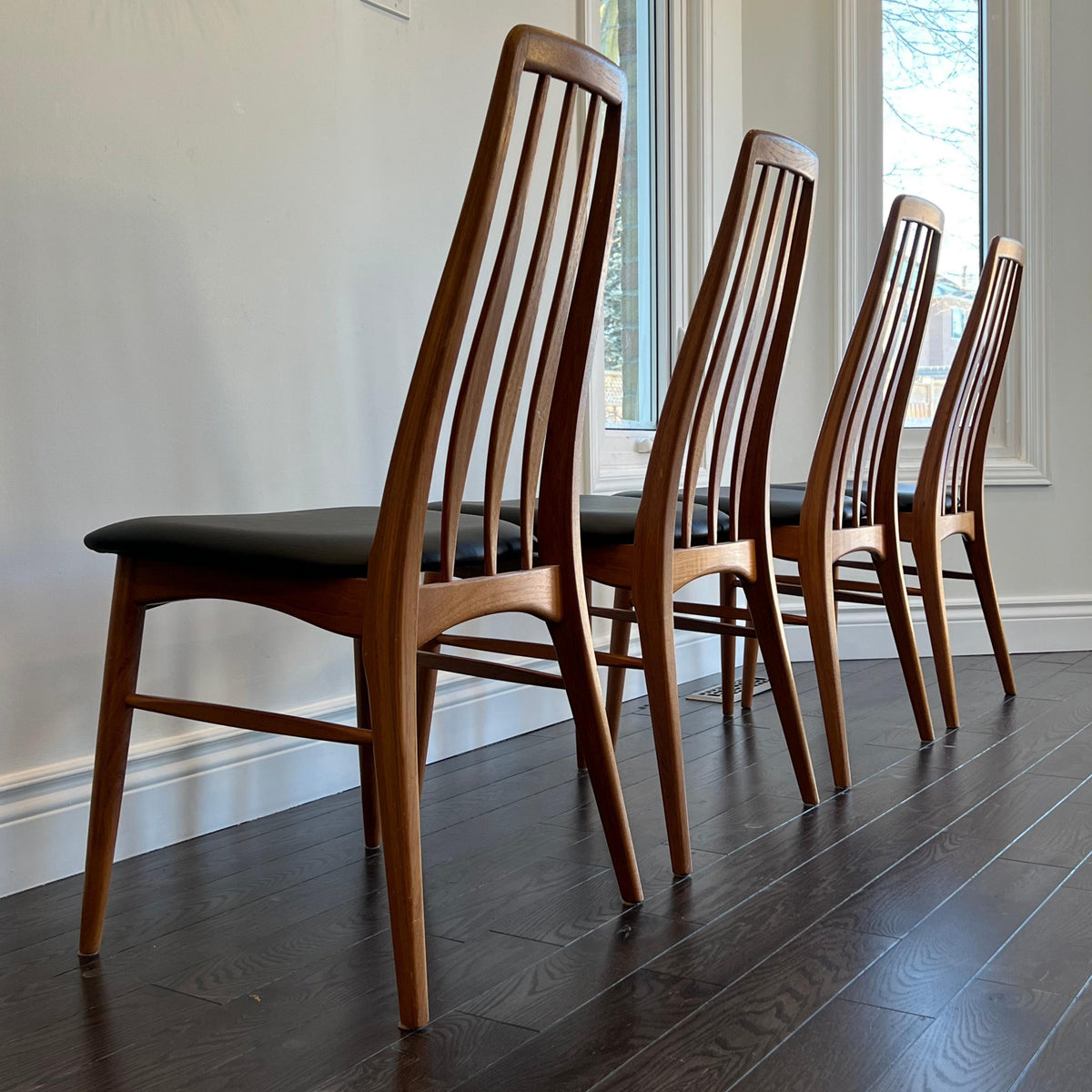 Teak &quot;Eva&quot; Chairs by Niels Koefoed