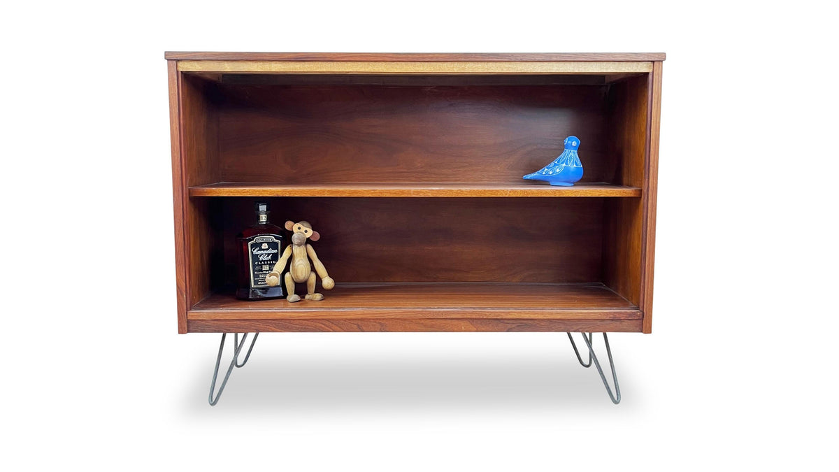 Walnut Display Case danish wood monkey