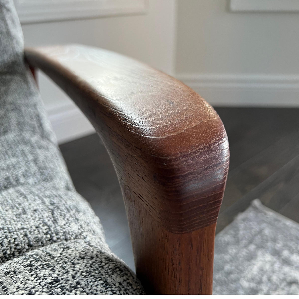 R. Huber Scoop Chair and Ottoman