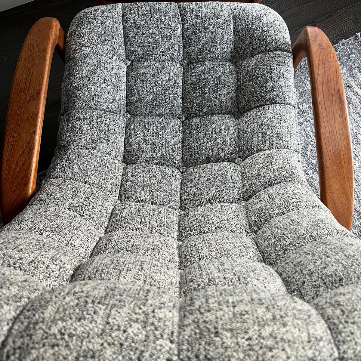 R. Huber Scoop Chair and Ottoman