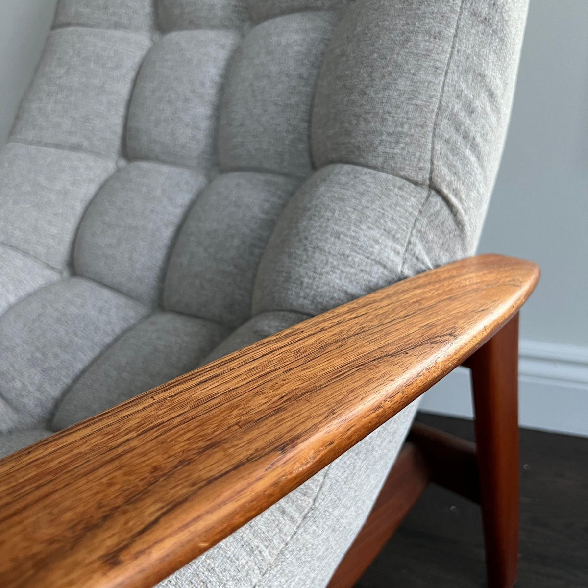 R. Huber Scoop Chair and Ottoman