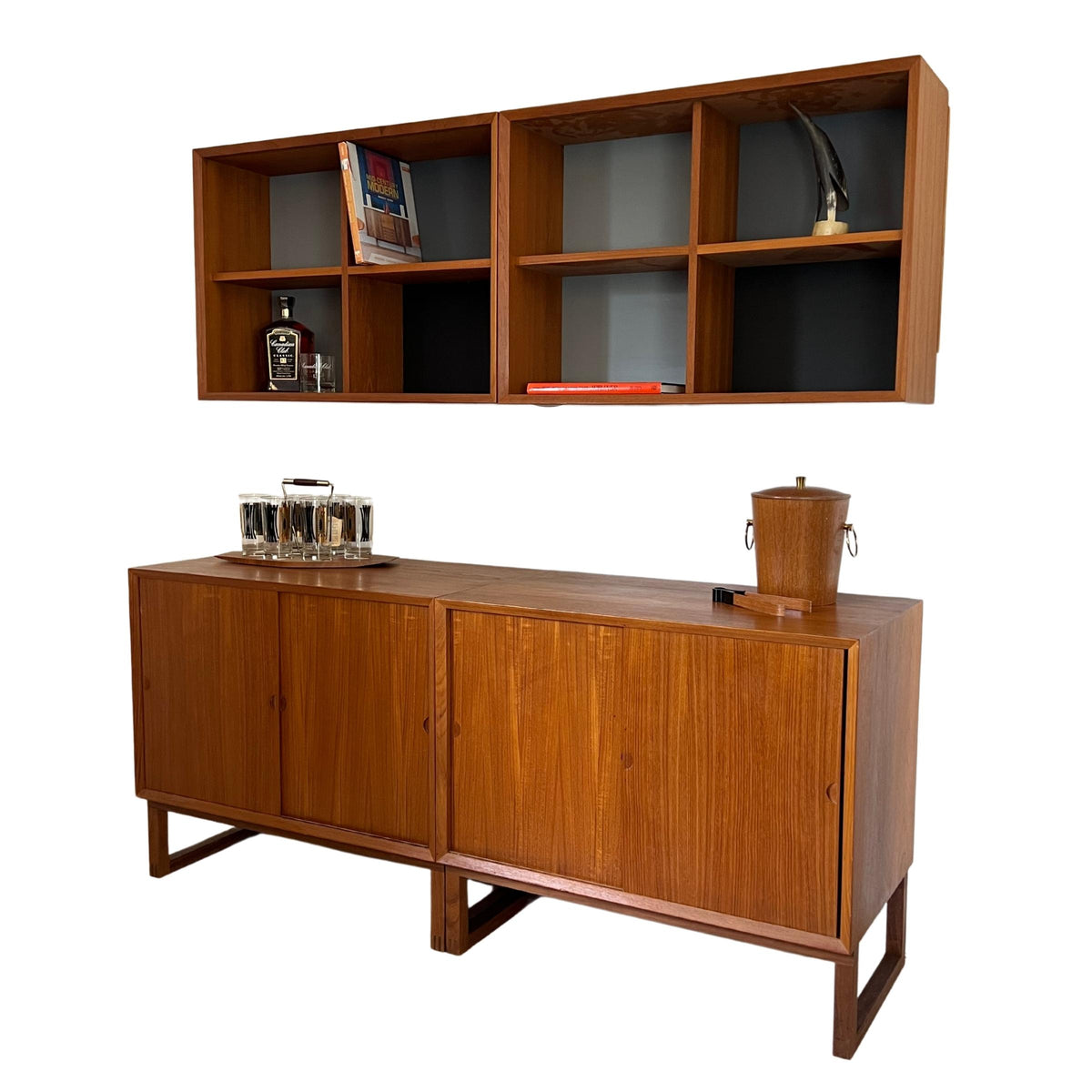 Teak &#39;Cado&#39; Wall System by Poul Cadovius
