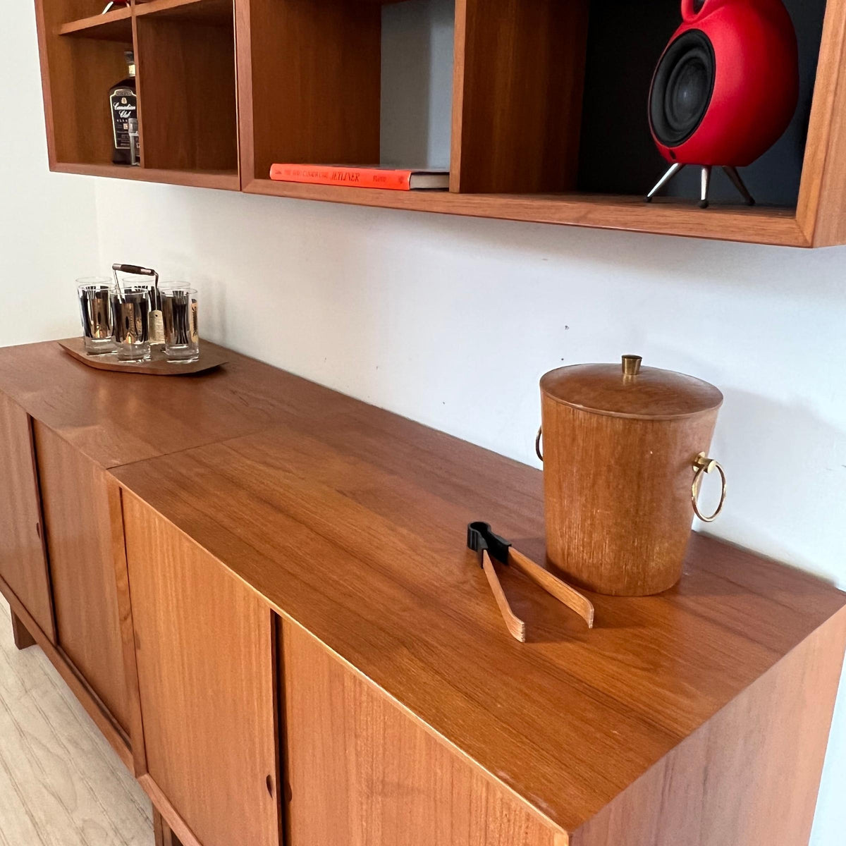 Teak &#39;Cado&#39; Wall System by Poul Cadovius