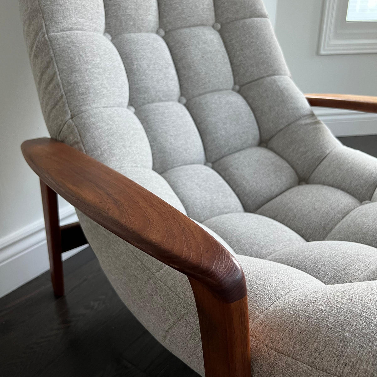 R. Huber Scoop Chair and Ottoman