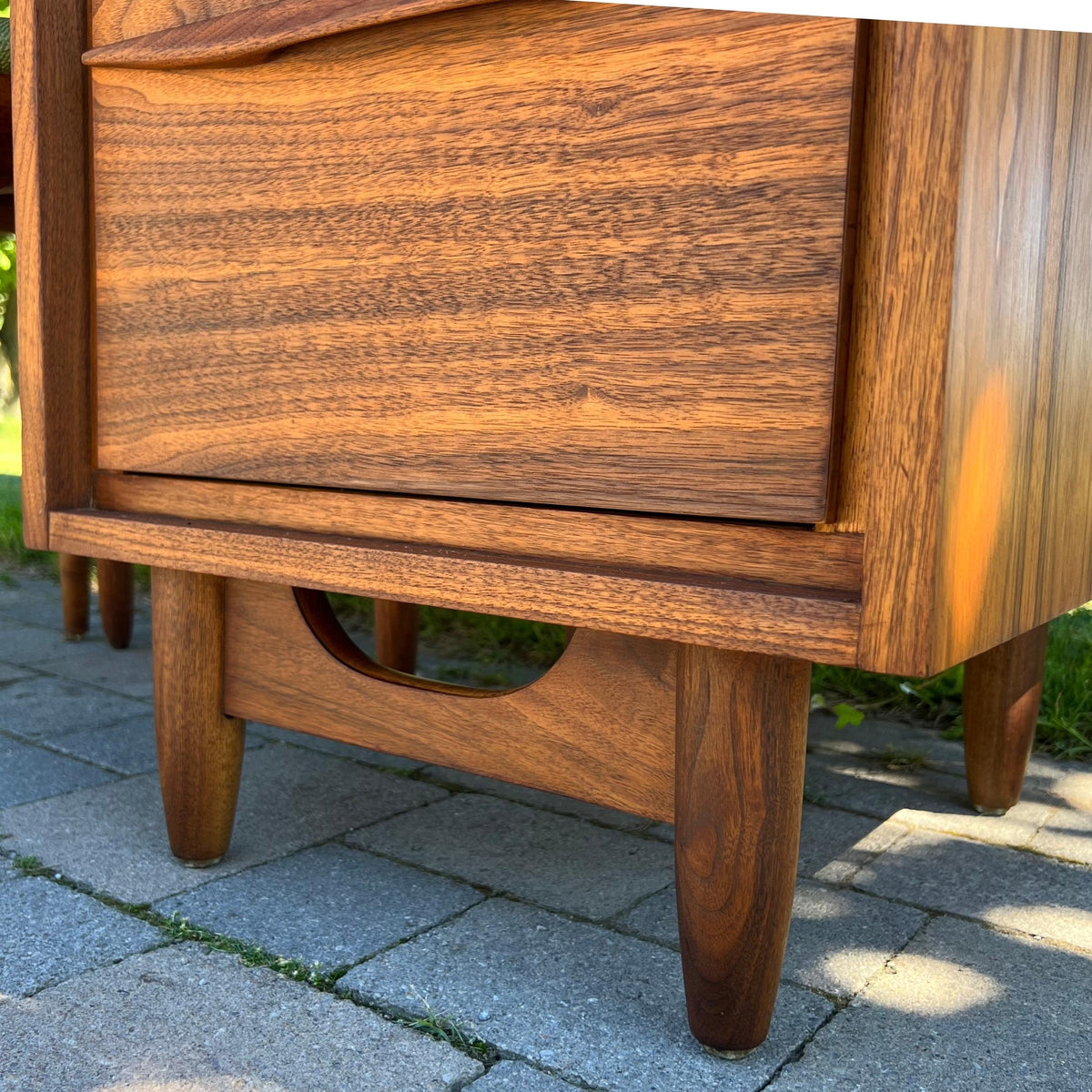 Walnut Four Drawer Desk