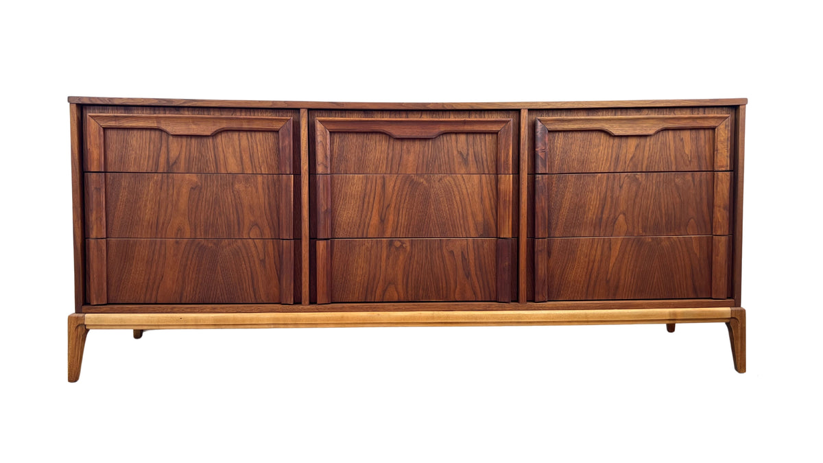 Walnut Nine Drawer Dresser