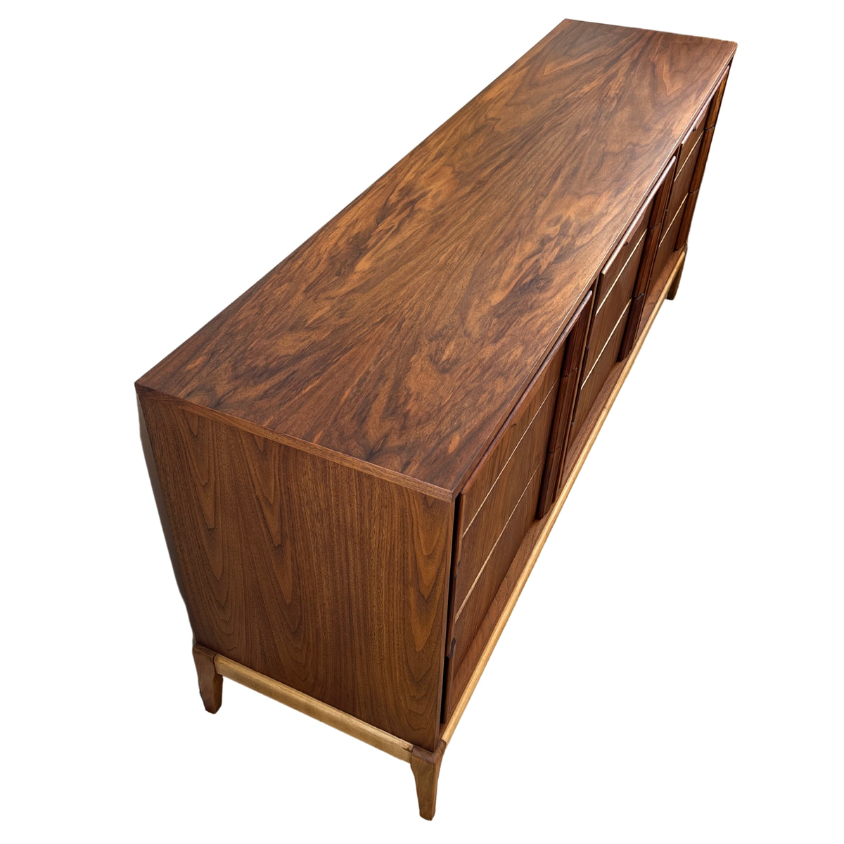 Walnut Nine Drawer Dresser