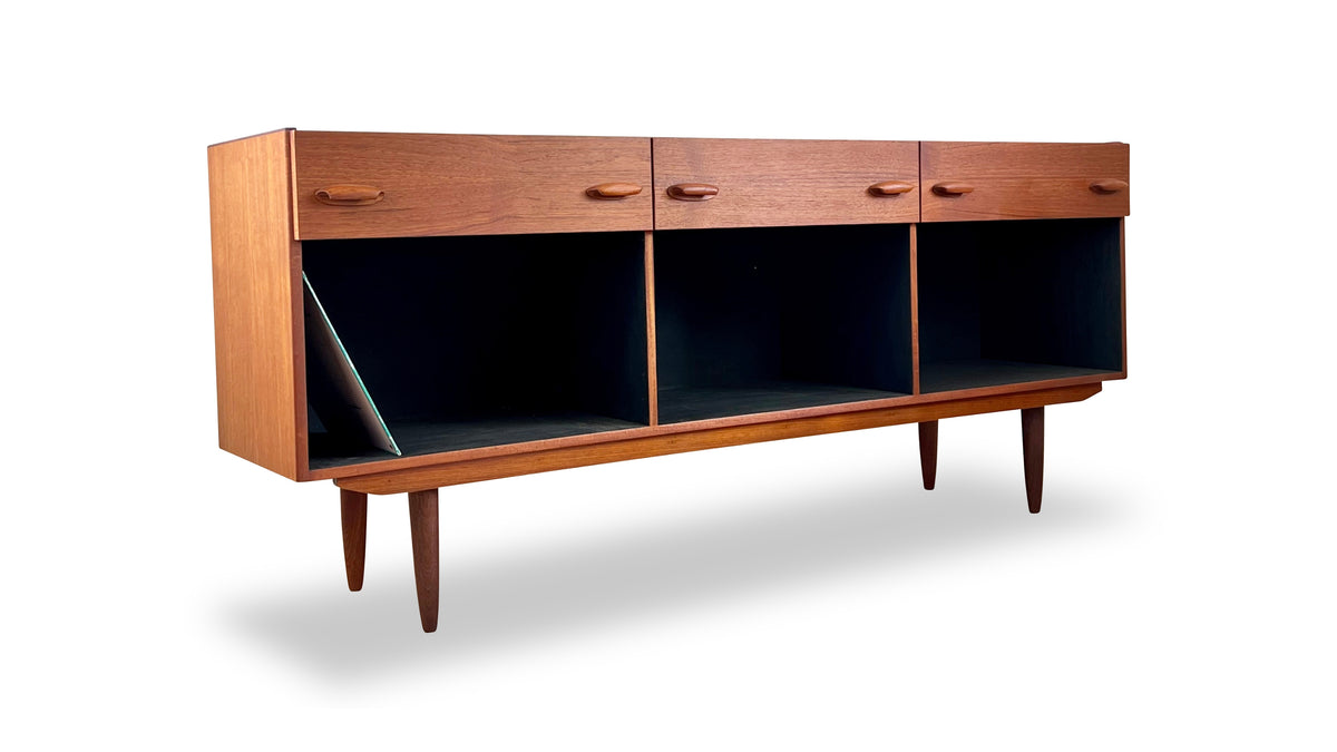 Teak Record Cabinet/Open Sideboard