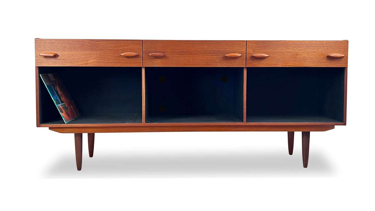 Teak Record Cabinet/Open Sideboard