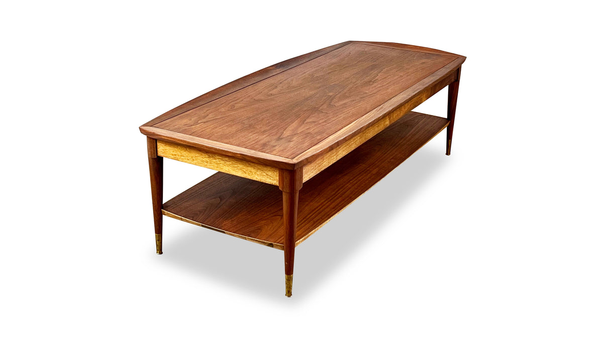 Mid Century Walnut Coffee Table by Deilcraft