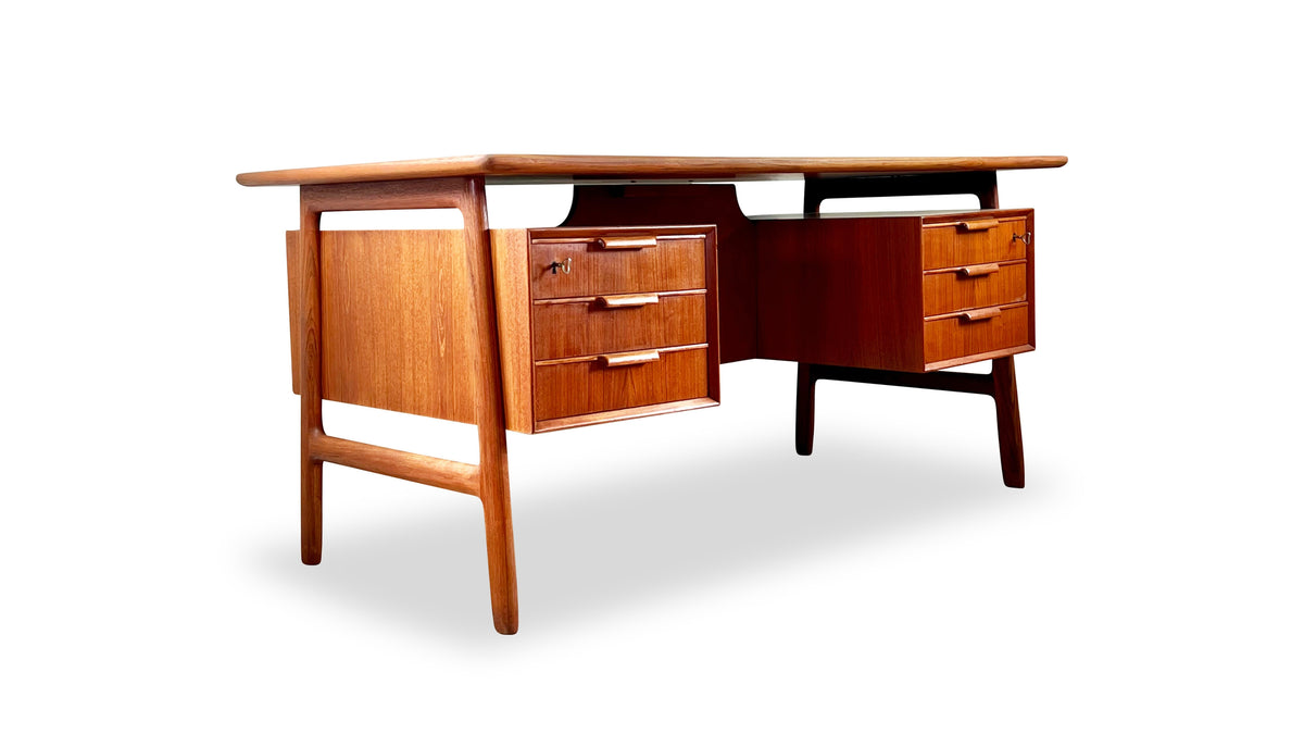 Teak Model 75 Desk by Gunni Omann, 1960s