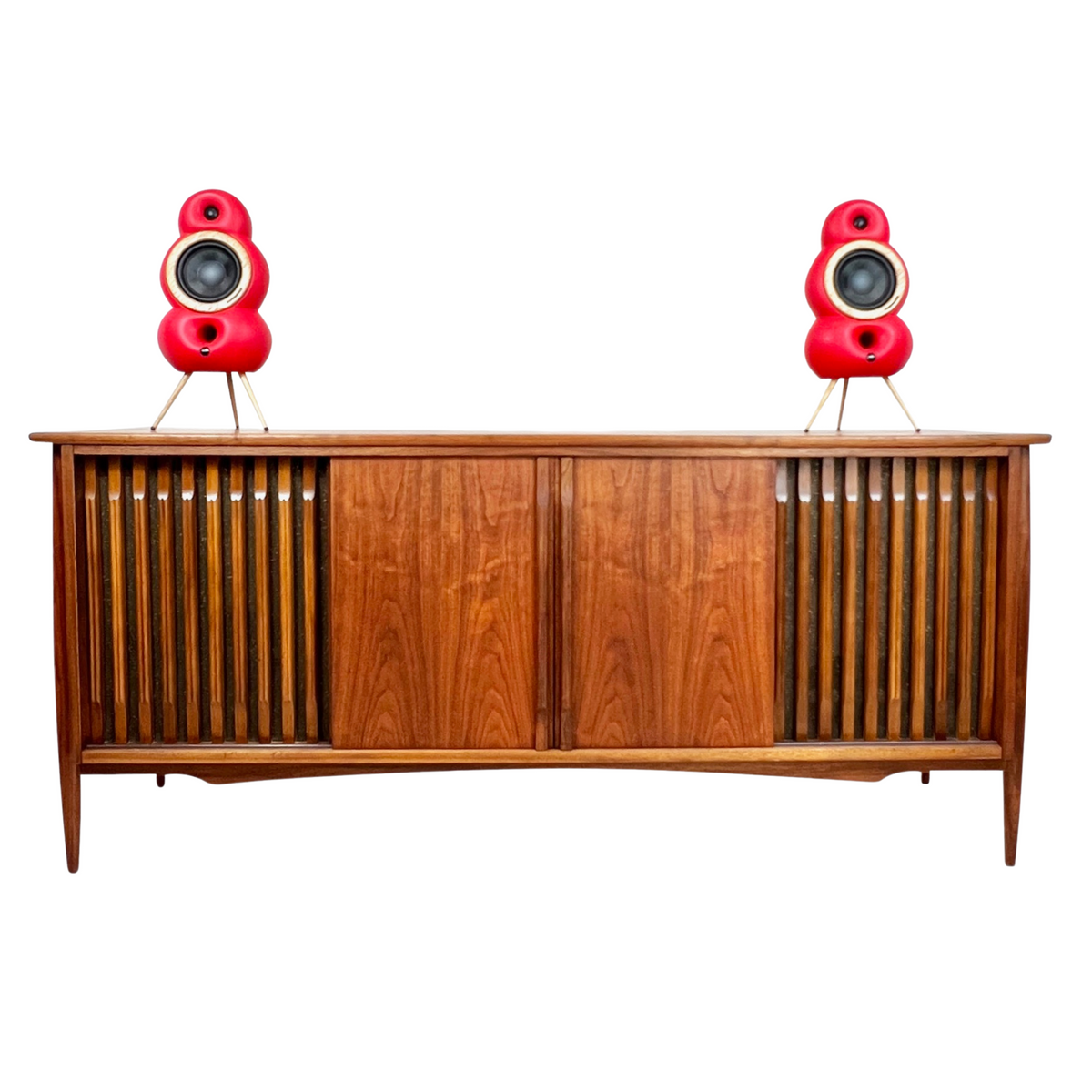 Walnut Stereo Cabinet by Fleetwood