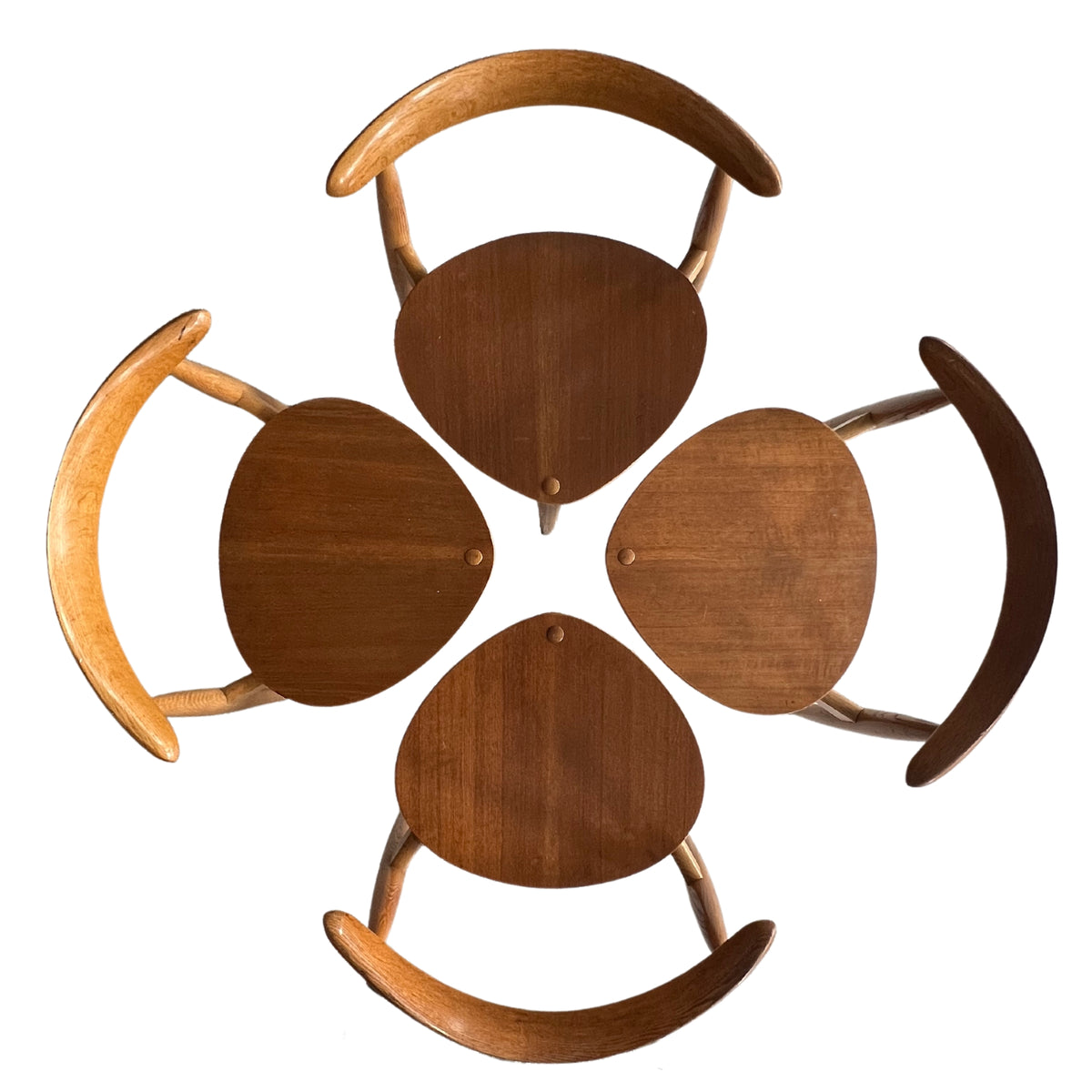 Hans Wegner &#39;Heart&#39; Chair and Table Set