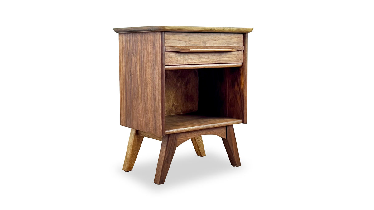 Walnut Nightstand by Gibbard