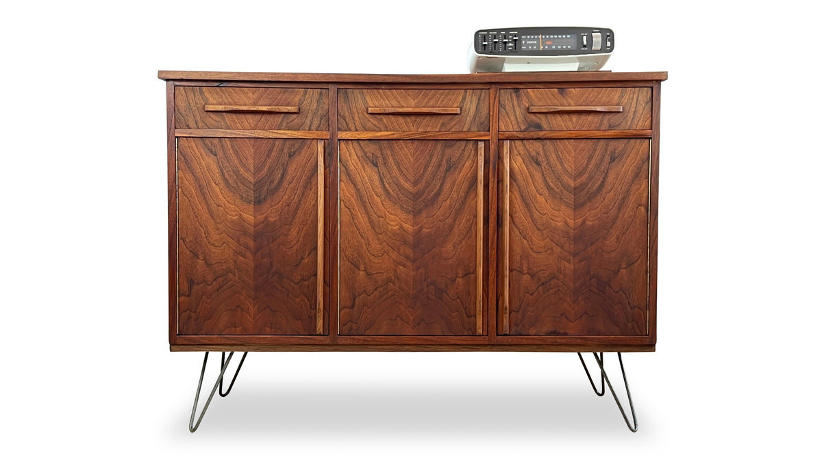 Walnut Record Cabinet/Sideboard