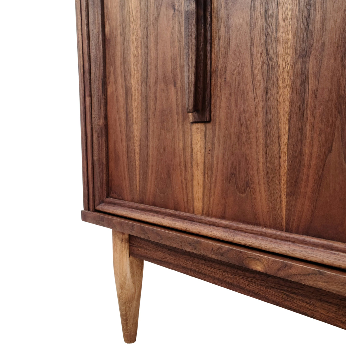 Walnut Buffet with Glass Door