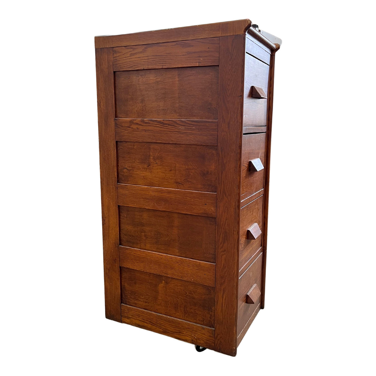 Vintage Oak Filing Cabinet