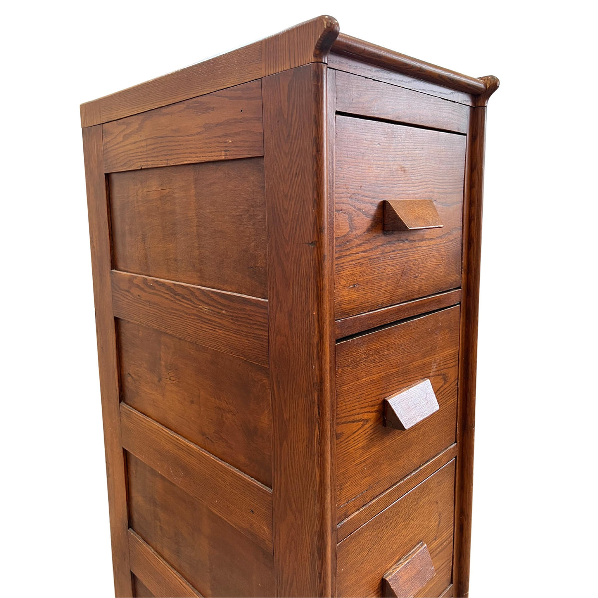 Vintage Oak Filing Cabinet