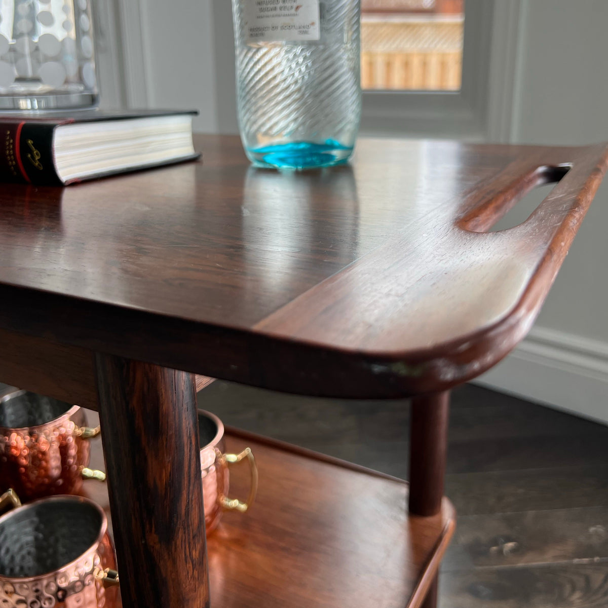 Rosewood Bar Cart/Serving Trolly by CFC Silkeborg