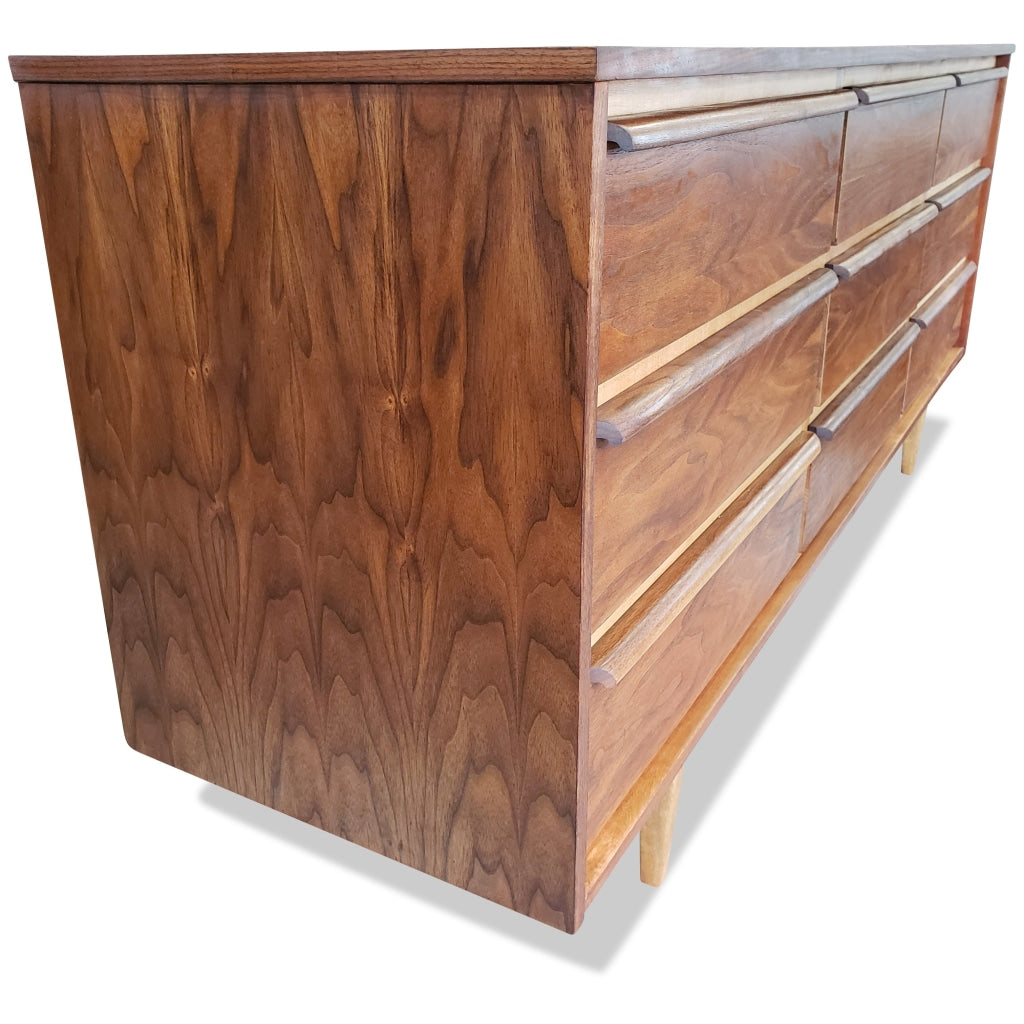 Mid Century Walnut Dresser By Hpl