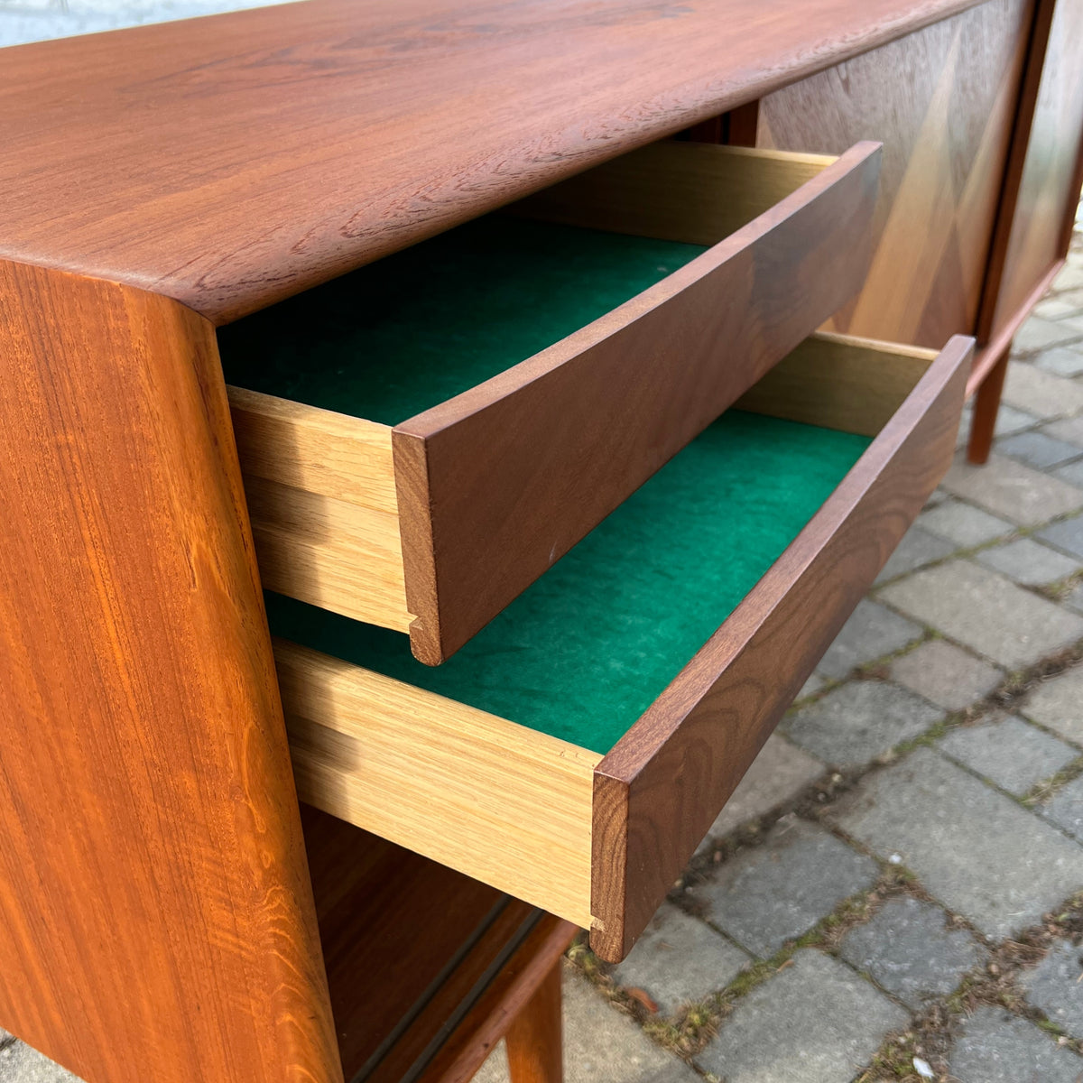 Teak Four Door Sideboard