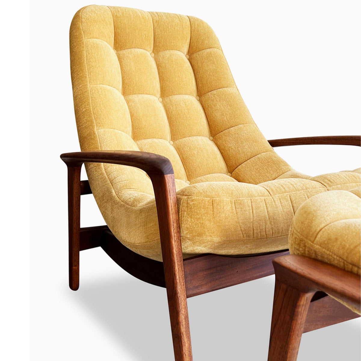 R. Huber Scoop Chair and Ottoman