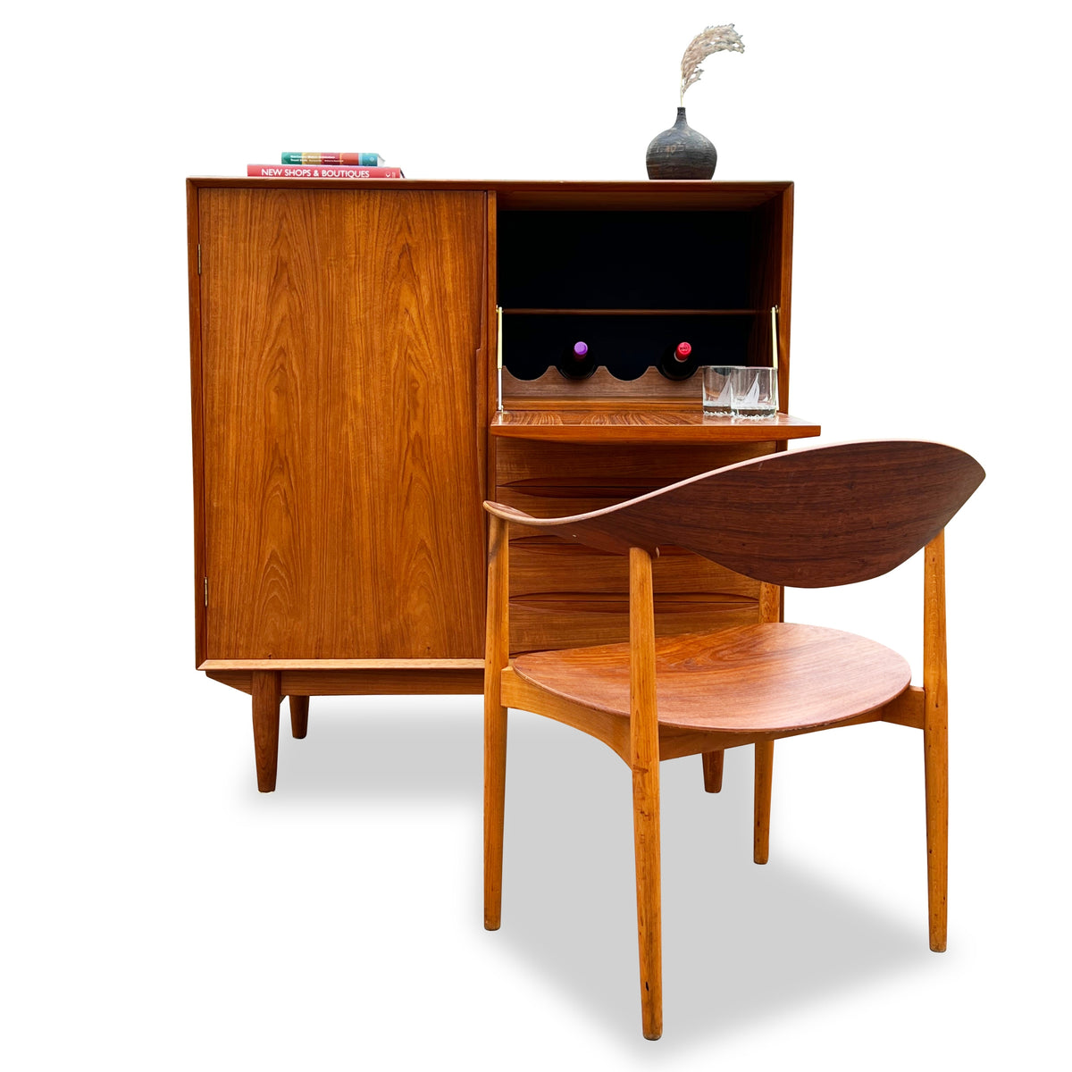 Teak Upright Cabinet by Dyrlund