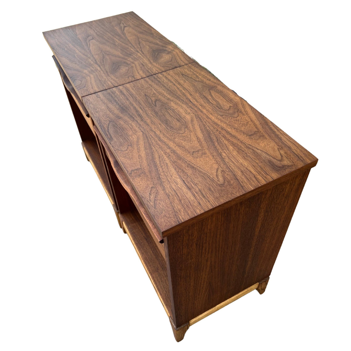 Pair of Walnut Nighstands by KF